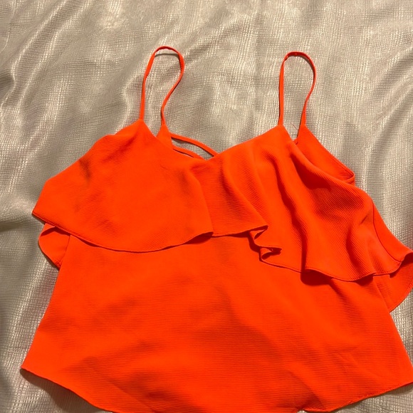 Bright orange large top - Picture 1 of 3